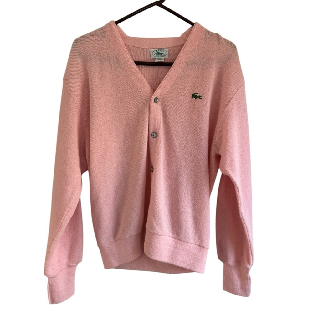 Vintage Lacoste 80s Cardigan Sweater
